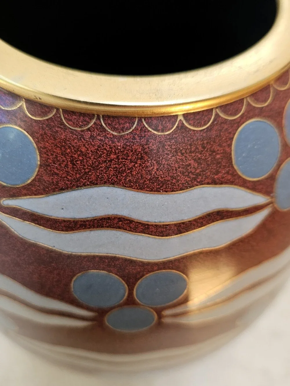William Sonoma Cloisenne Vase